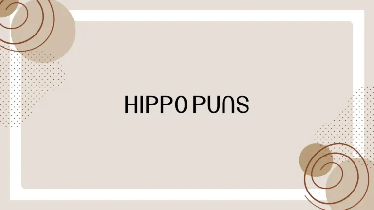 Hippo Puns: Funny and Clever Hippopotamus Jokes