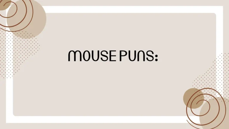Mouse Puns: Funny and Clever Mouse Puns for Every Occasion