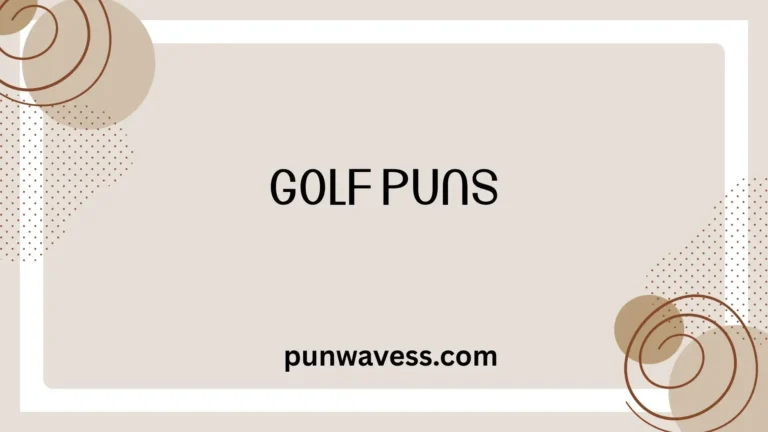 100+ Funny, Clever, and Hilarious Golf Puns